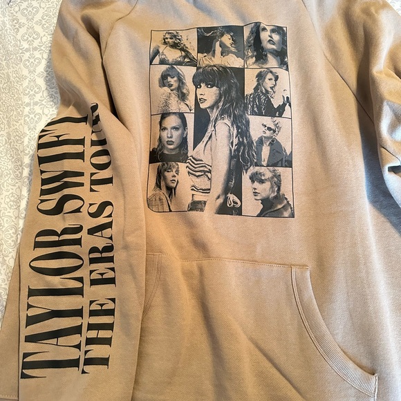Taylor Swift Tops - Taylor Swift The Eras Tour Tan Sweatshirt